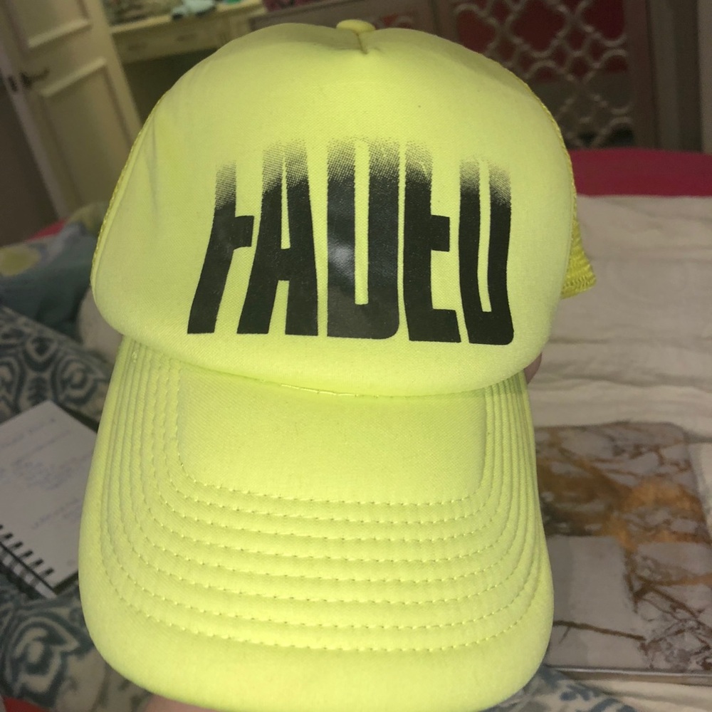 Neon yellow ‘faded’ ball cap